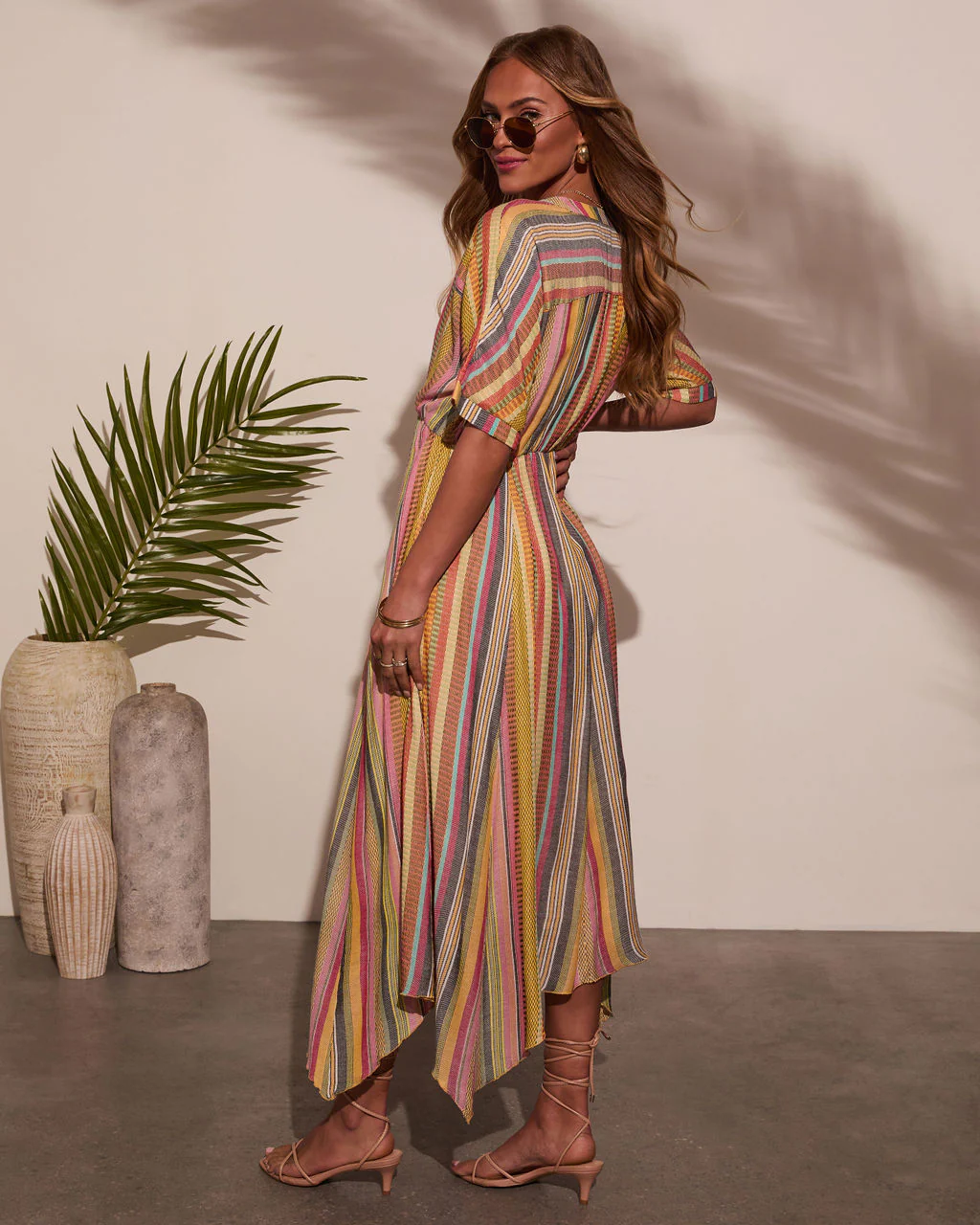Vivica Striped Maxi Dress - Image 4