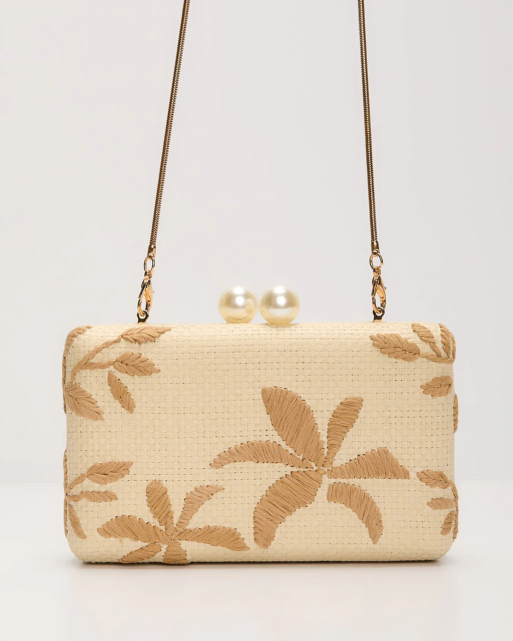 Voyage On Woven Straw Clutch - Image 2