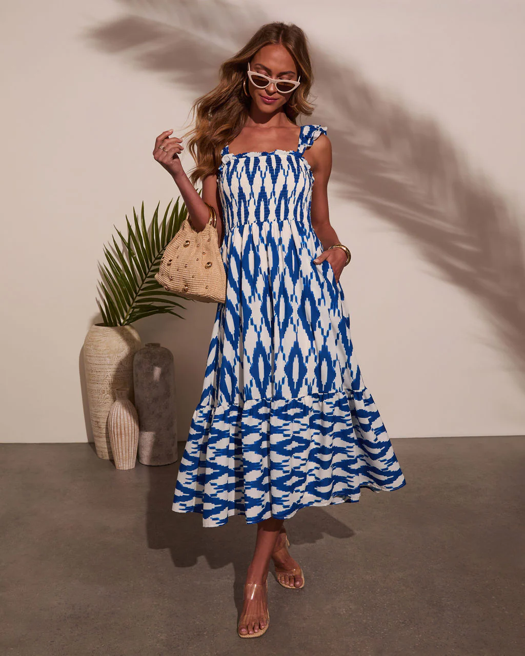 Wander Away Abstract Midi Dress - Image 6