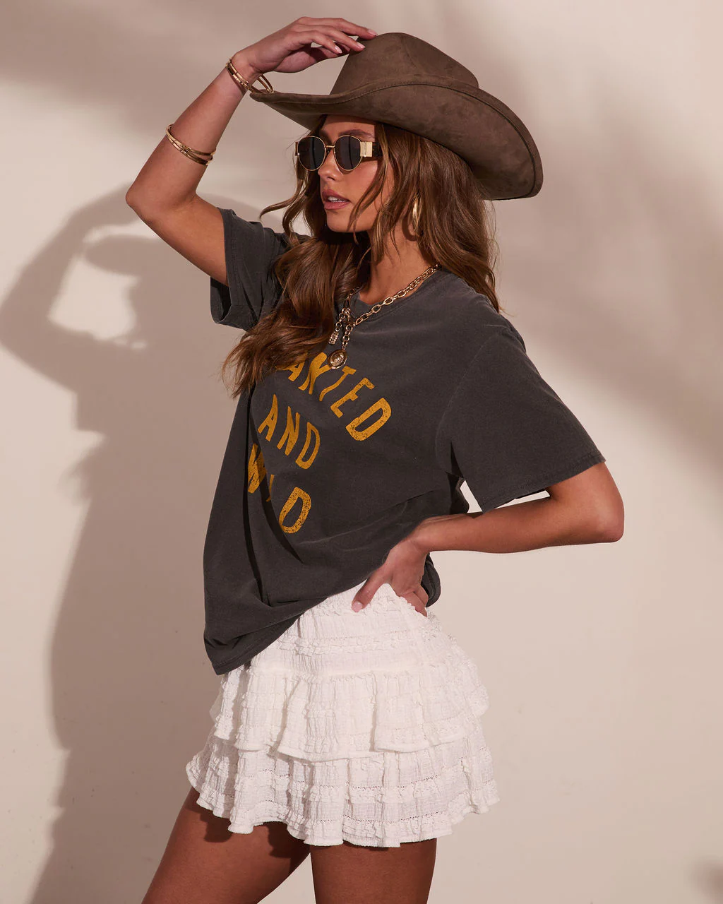 Wanted And Wild Graphic Short Sleeve Graphic Tee - Image 3
