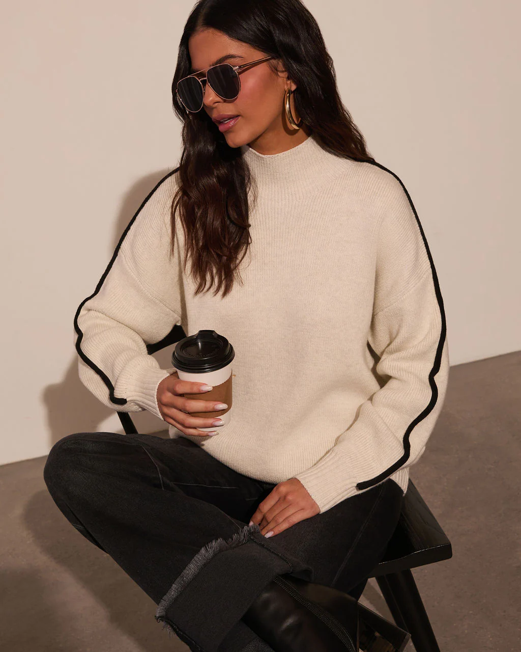 Warm Embrace Mockneck Knit Sweater - Image 12
