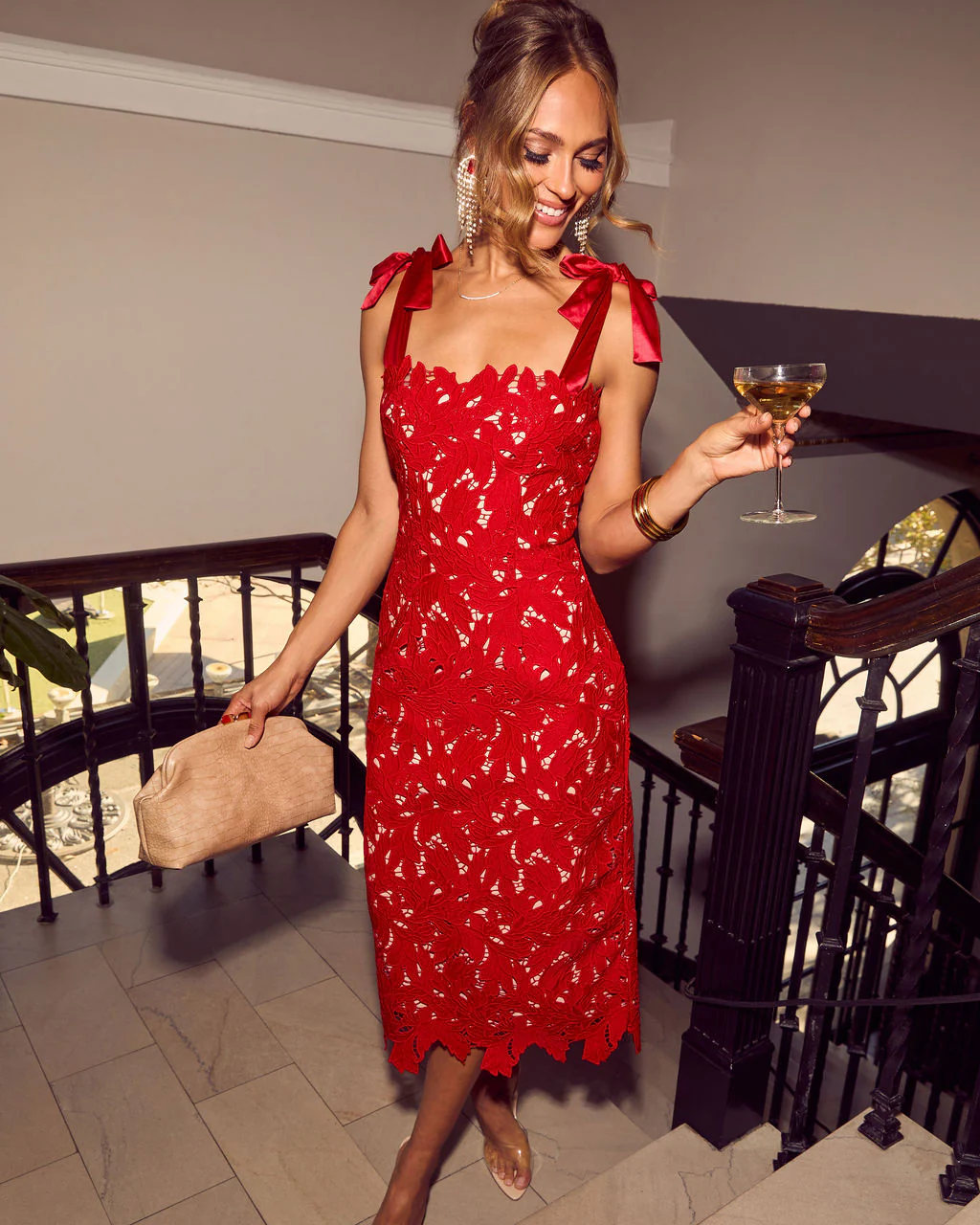 Warm Intentions Lace Midi Dress - Image 15