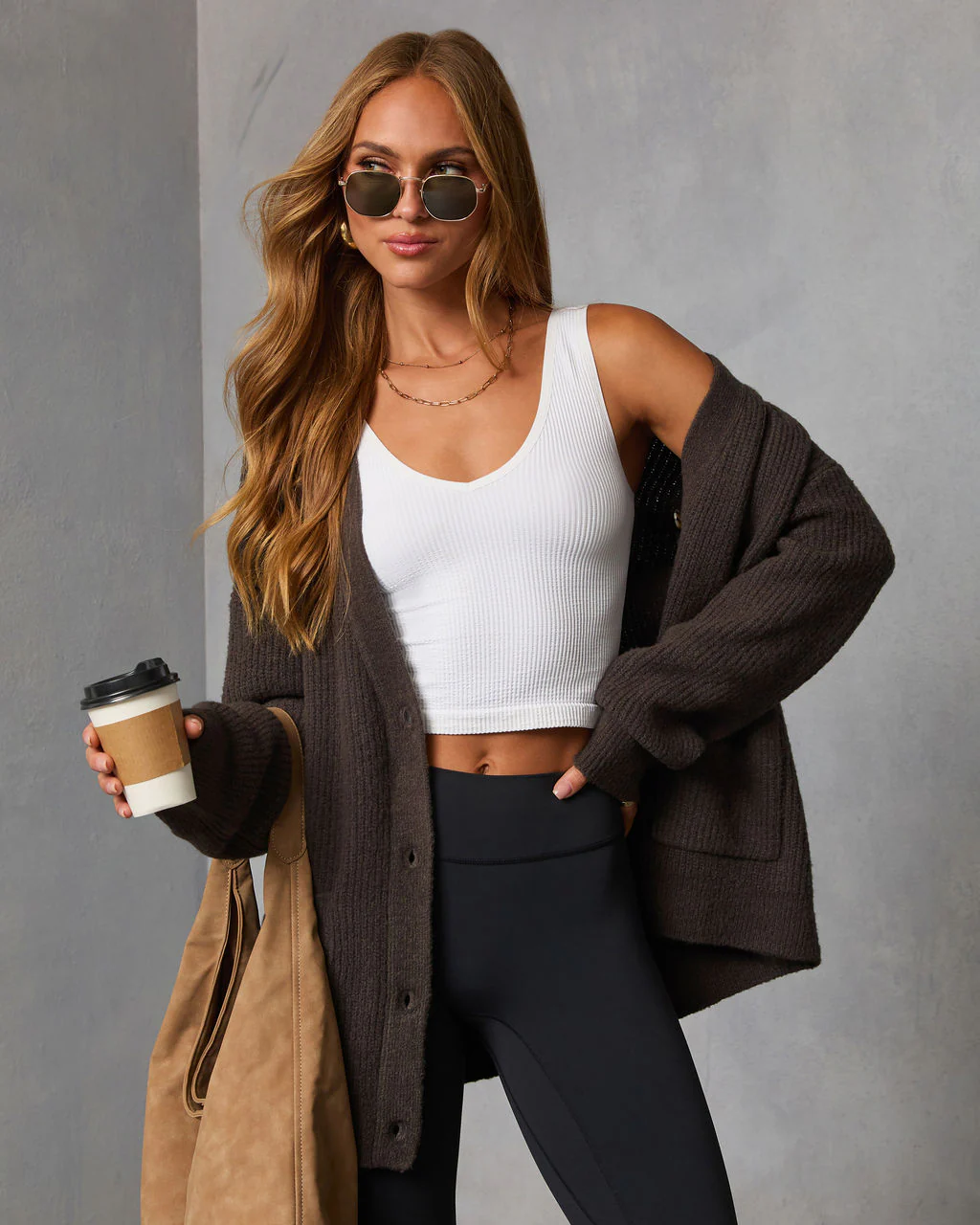 Warm Latte Oversized Cardigan - Image 11