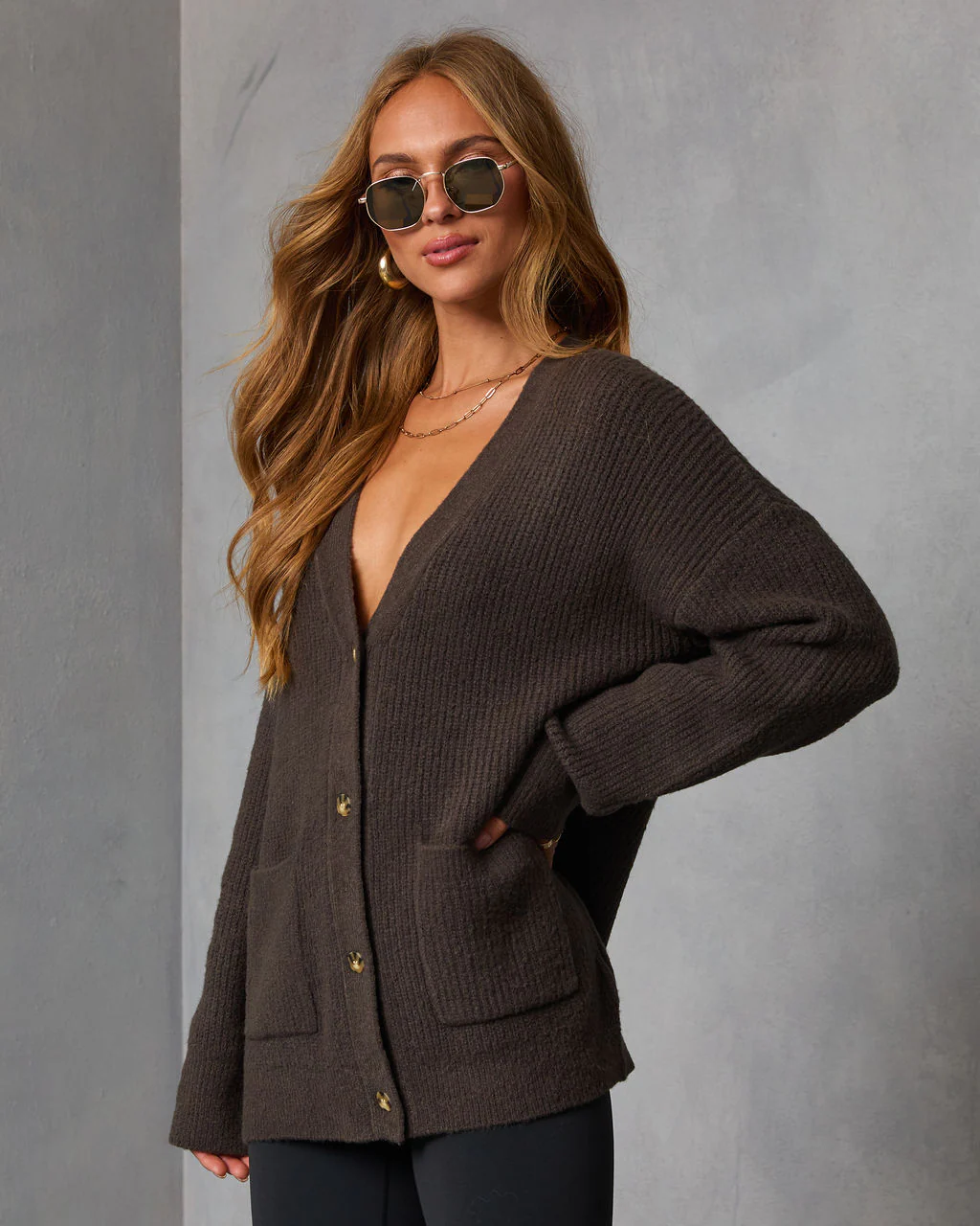 Warm Latte Oversized Cardigan - Image 9