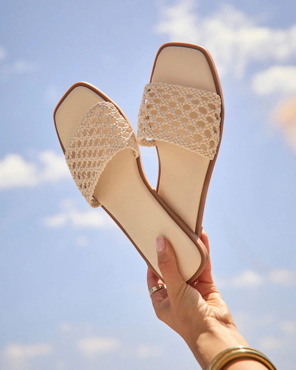 Warren Crochet Flat Sandals - Image 3