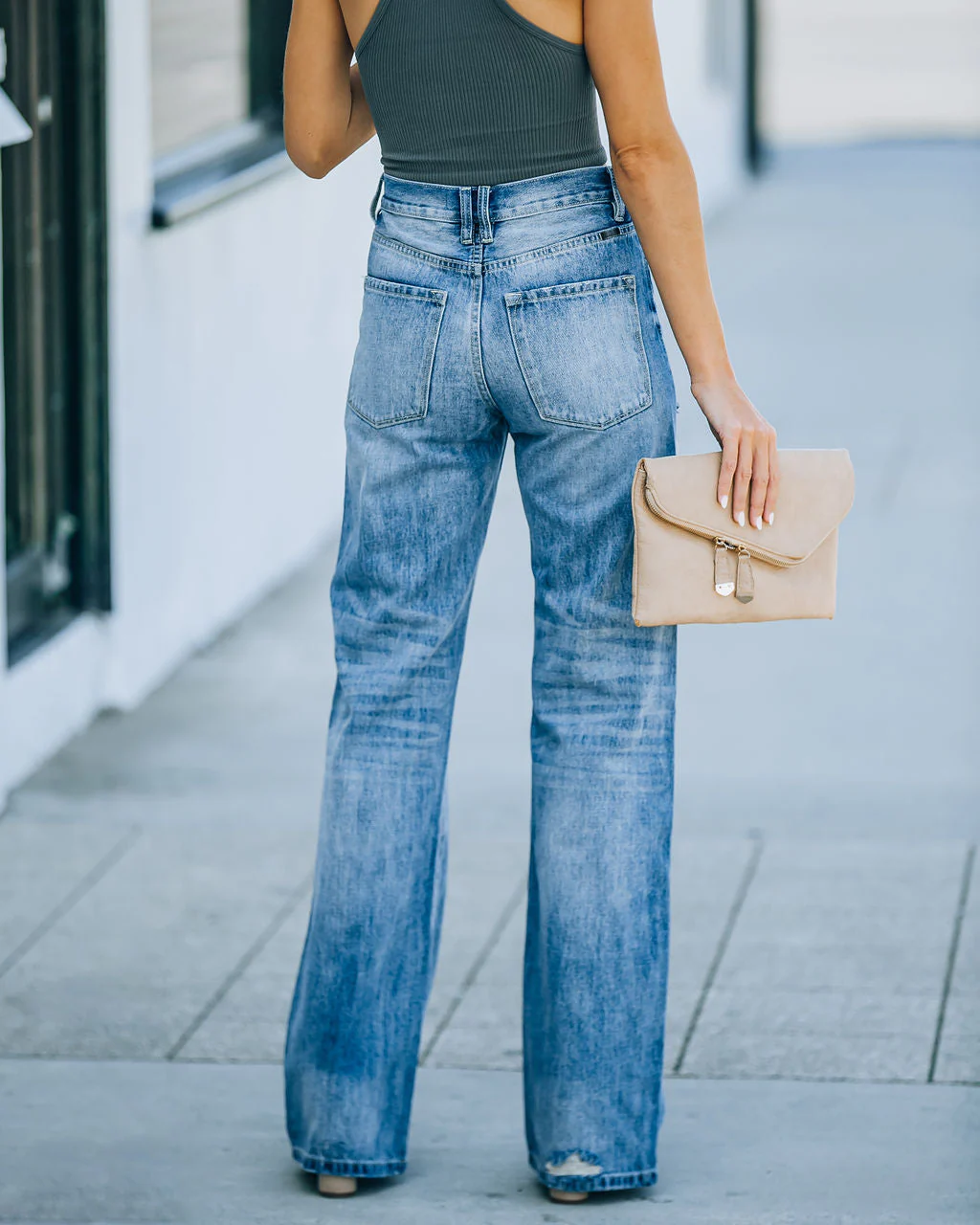 Warren High Rise Distressed 90'S Flare Denim - Image 2