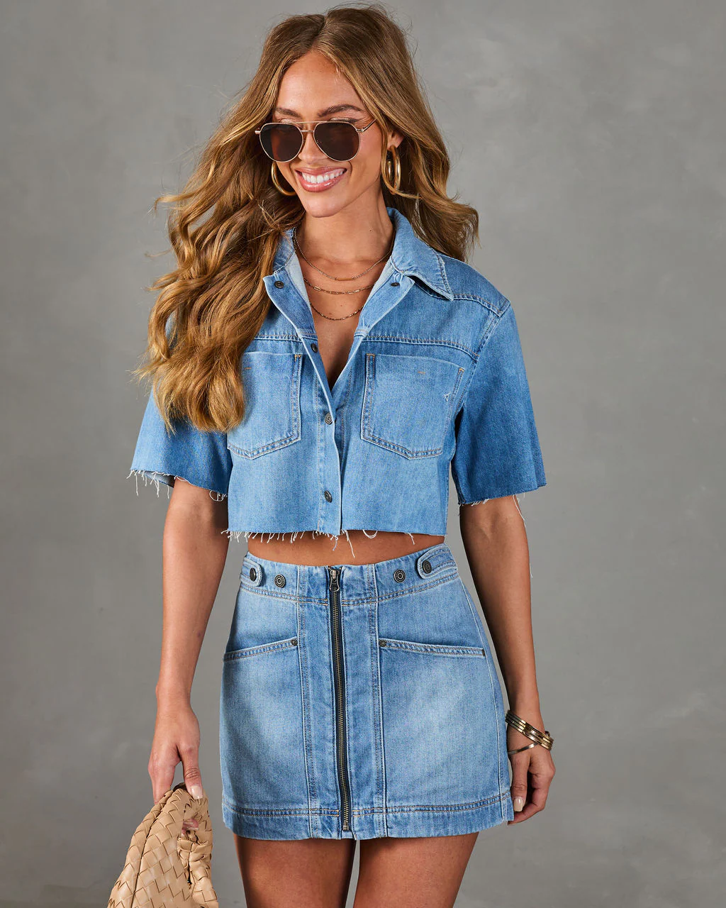 Arianne Cropped Button Down Top - Image 2