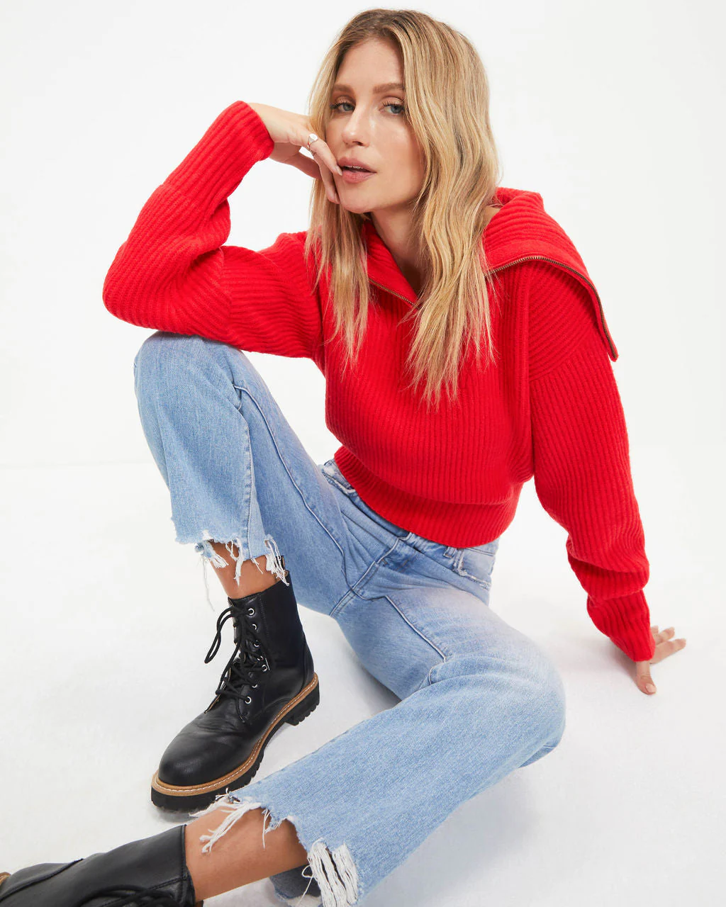We Love It Half Zip Pullover Sweater - Image 10