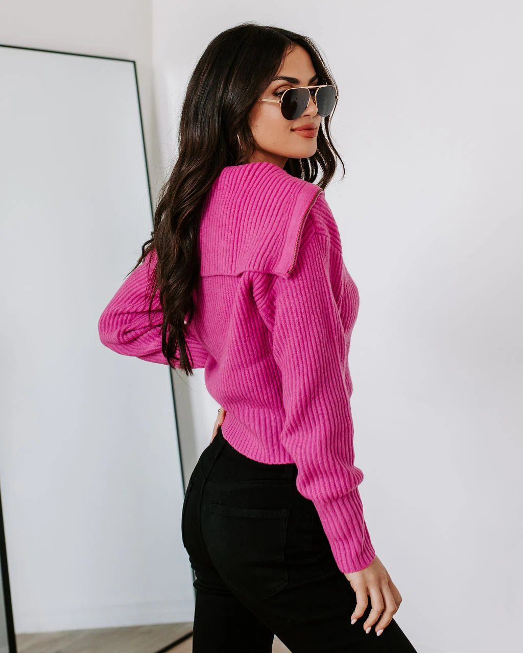We Love It Half Zip Pullover Sweater - Image 4