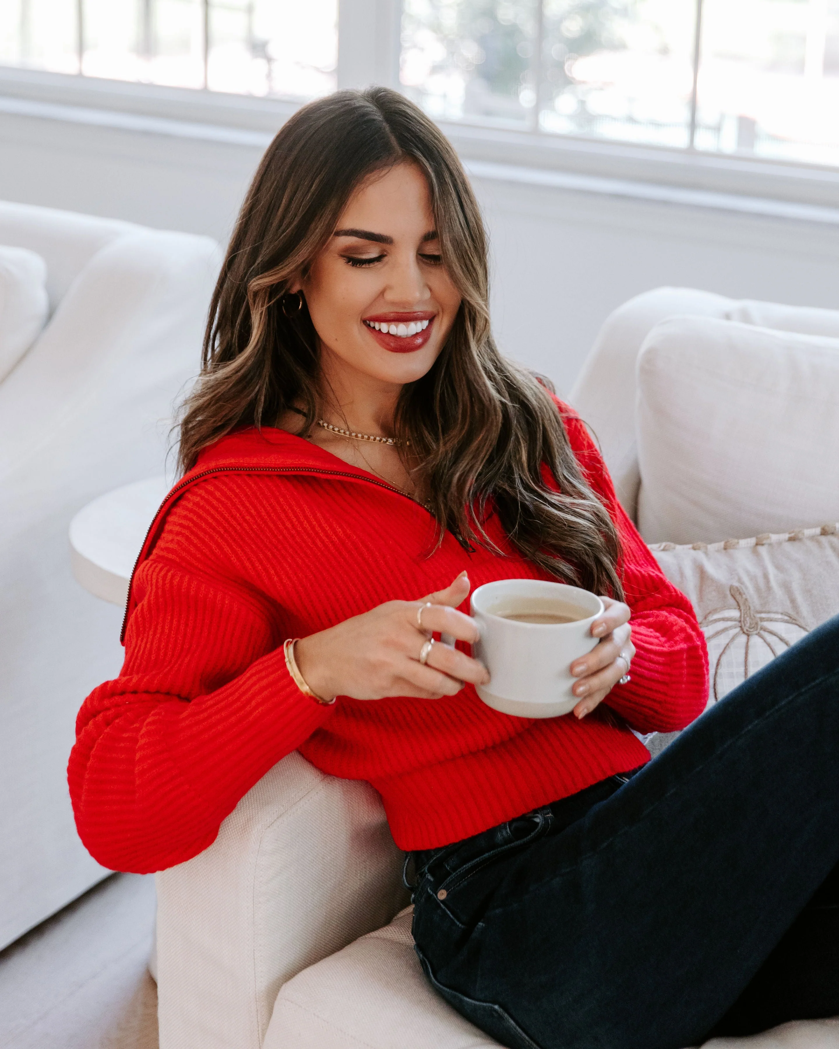 We Love It Half Zip Pullover Sweater - Image 6