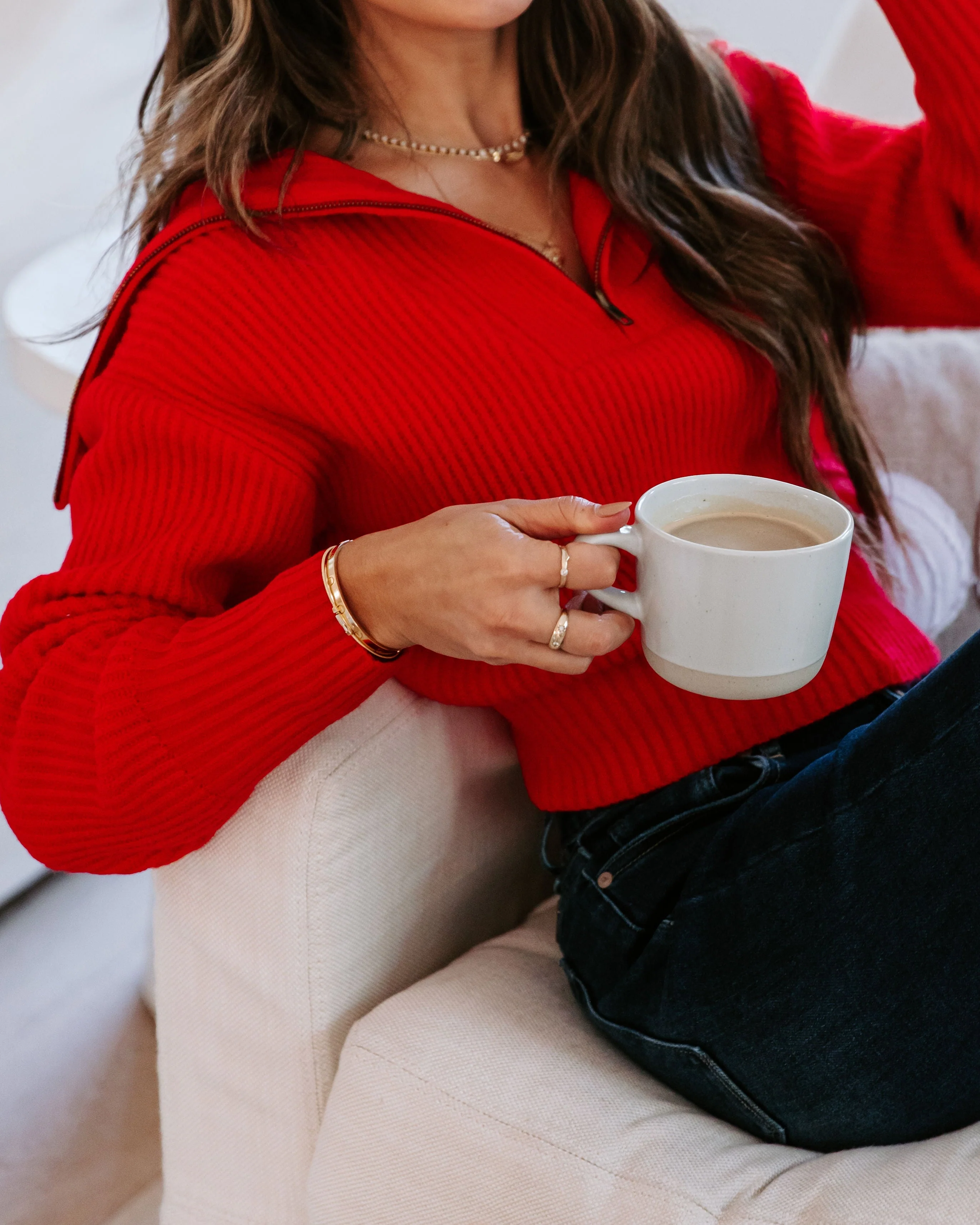 We Love It Half Zip Pullover Sweater - Image 7