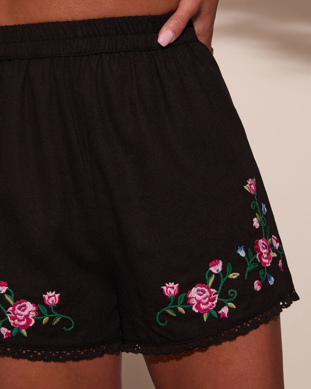 Weekend Whim Floral High Rise Shorts - Image 12