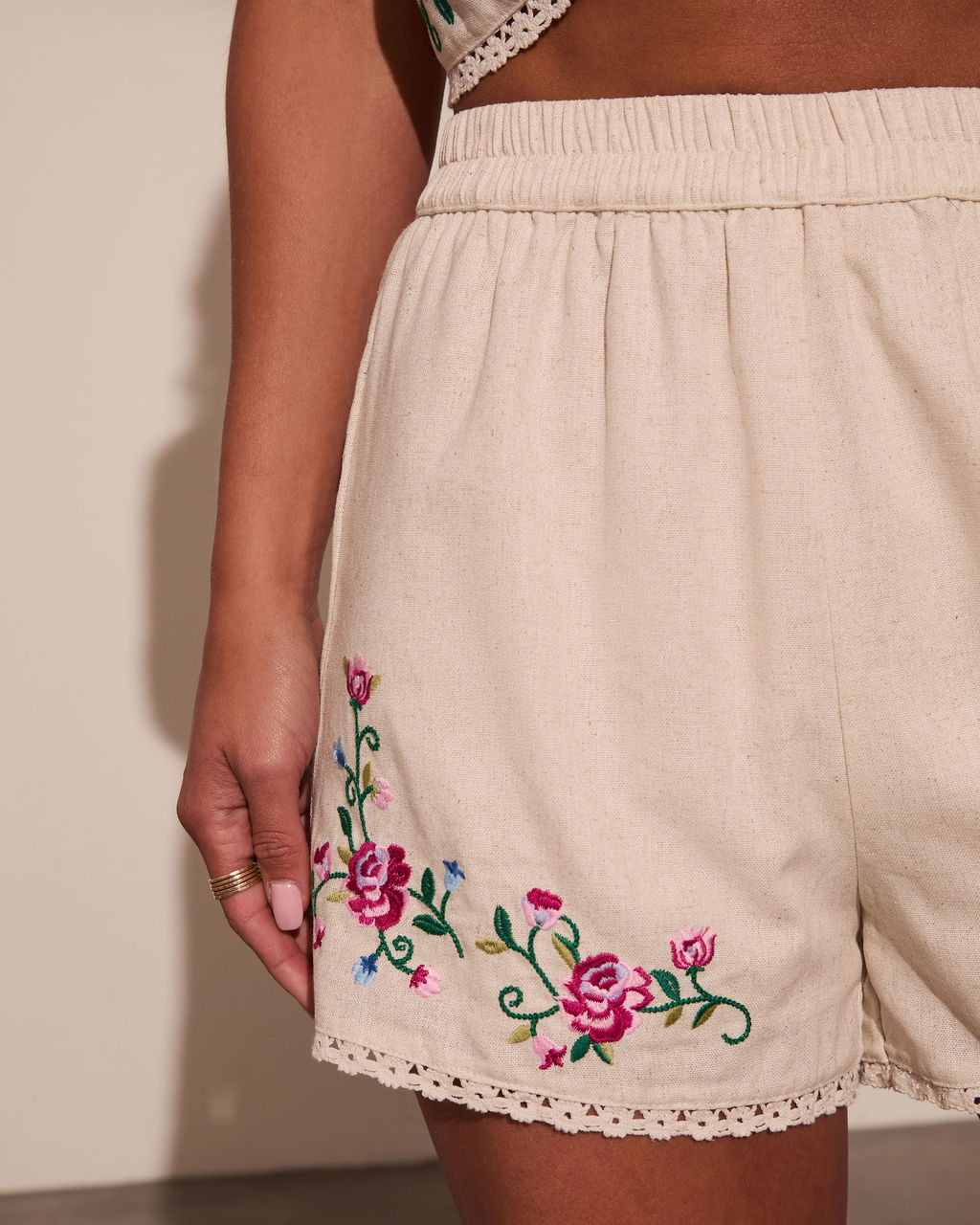Weekend Whim Floral High Rise Shorts - Image 6