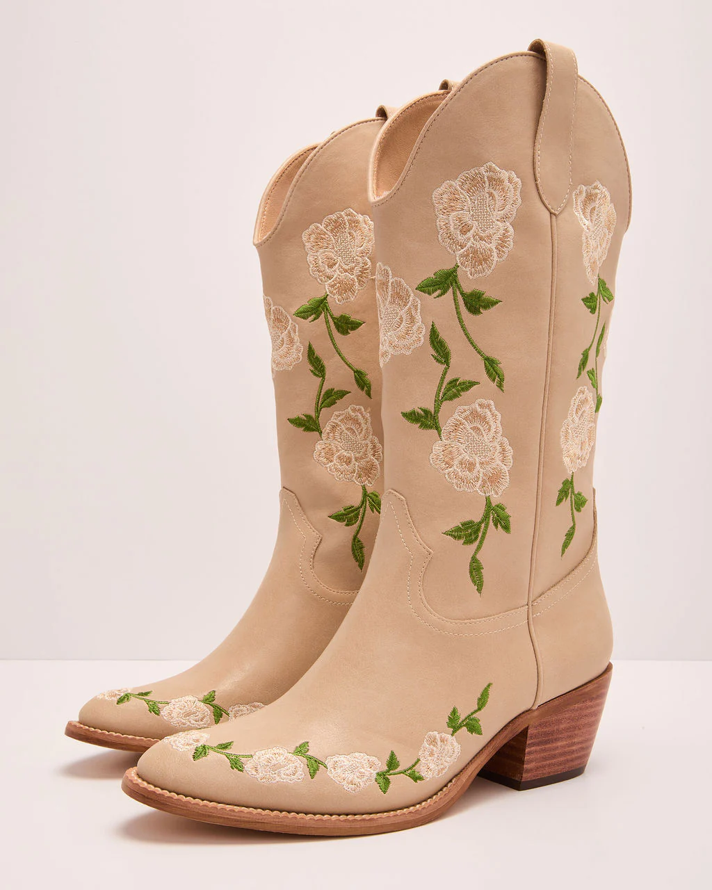 Whiskey Wildflower Floral Embroidered Western Boots - Image 2