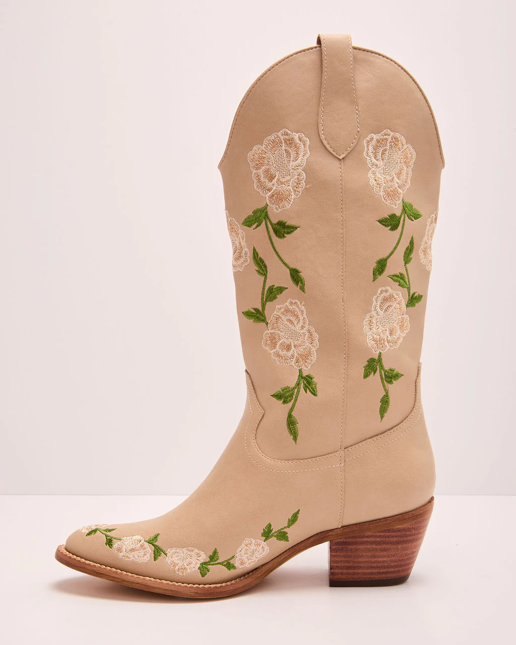 Whiskey Wildflower Floral Embroidered Western Boots - Image 3