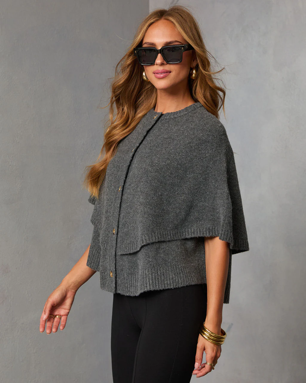 Whispering Oak Knit Caplet Sweater - Image 3