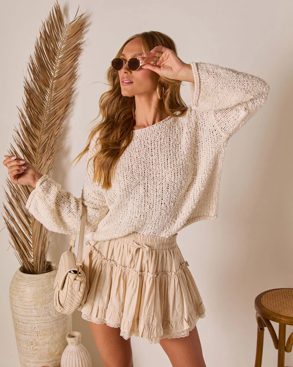Whispering Palms Open Knit Sweater - Image 5