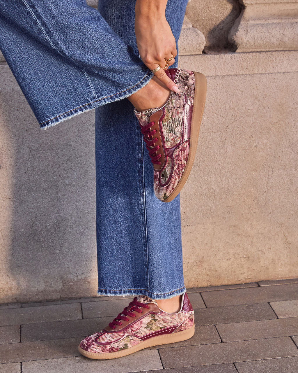 Whispers of Fall Tapestry Sneakers - Image 5