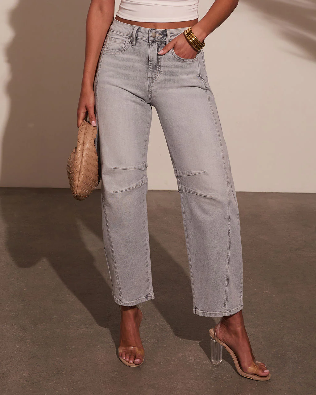 Wild Honey Stretch High Rise Barrel Jeans - Image 7