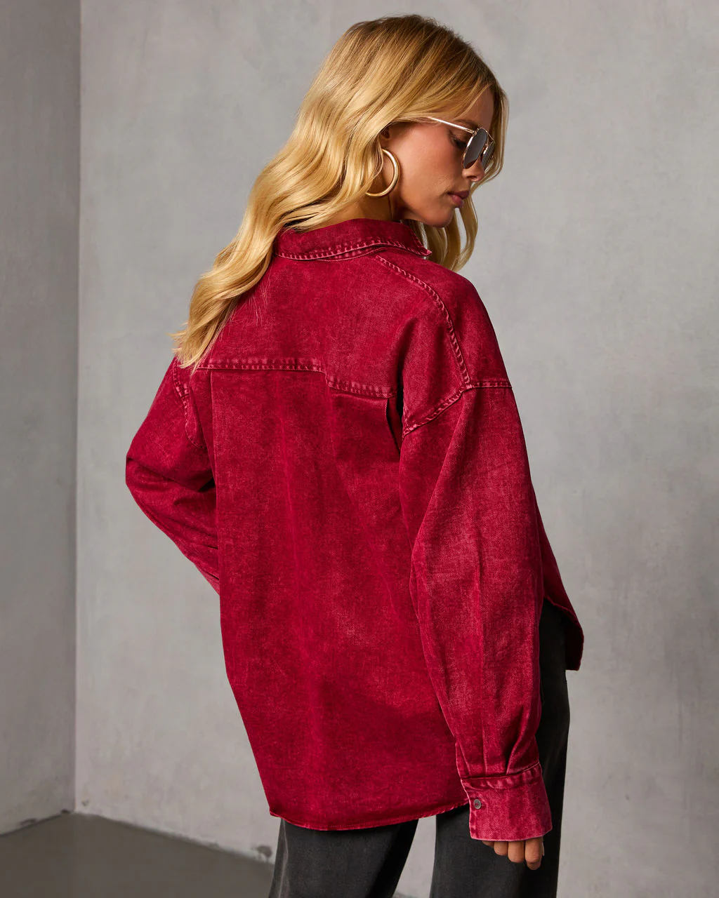 Wild Maple Denim Button Down Shirt - Image 4