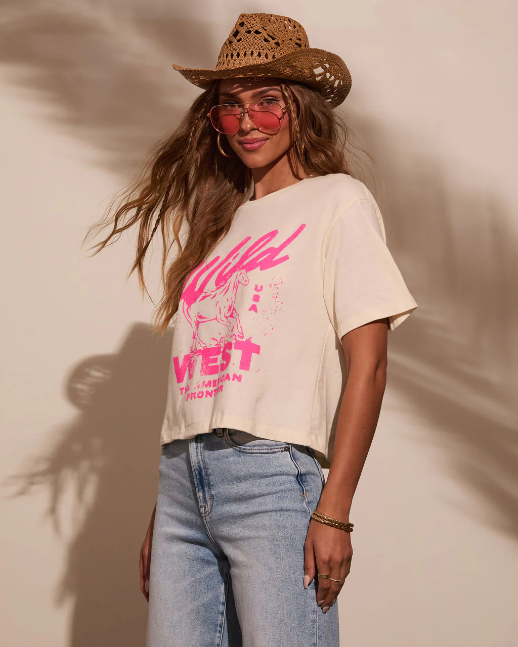 Wild West Cropped Graphic Tee - Image 3