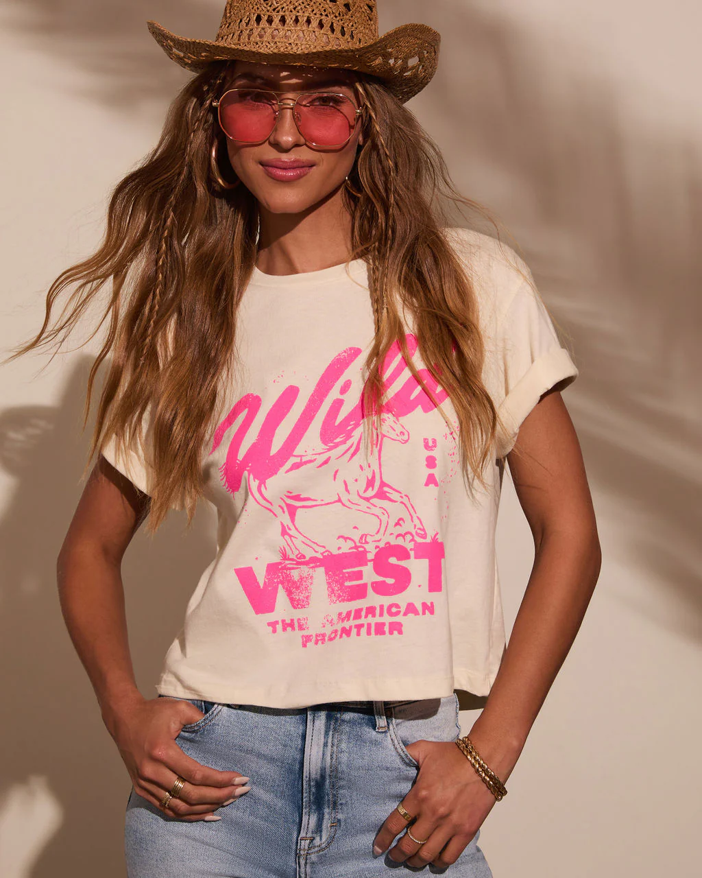 Wild West Cropped Graphic Tee - Image 6