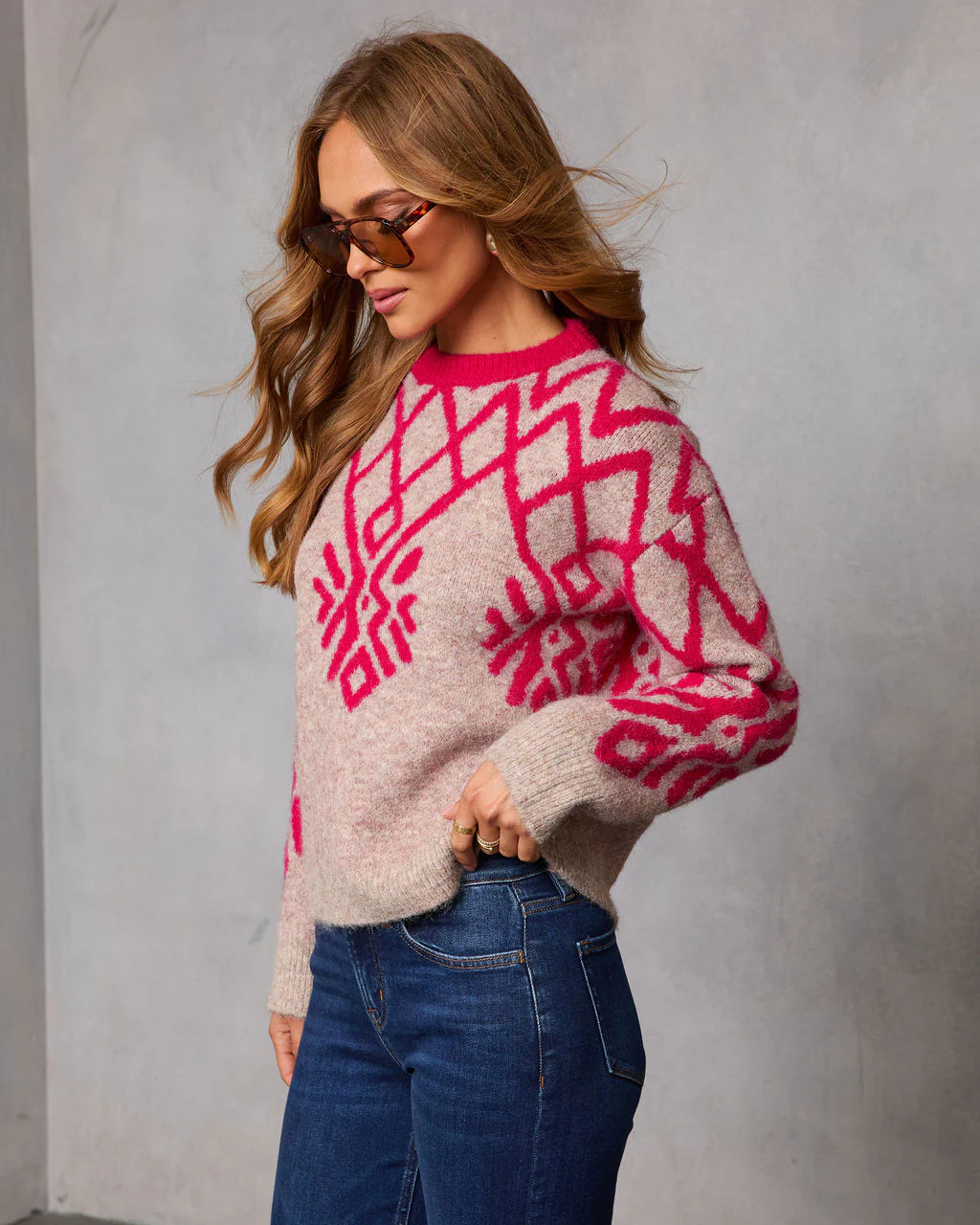Wildah Knit Abstract Sweater - Image 3
