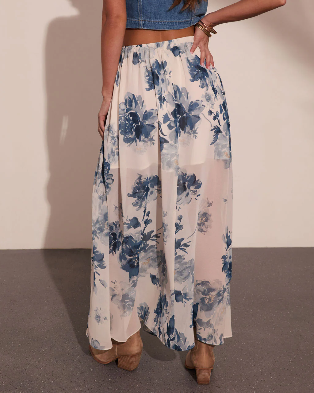 Wildflower Heirloom Floral Maxi Skirt - Image 4