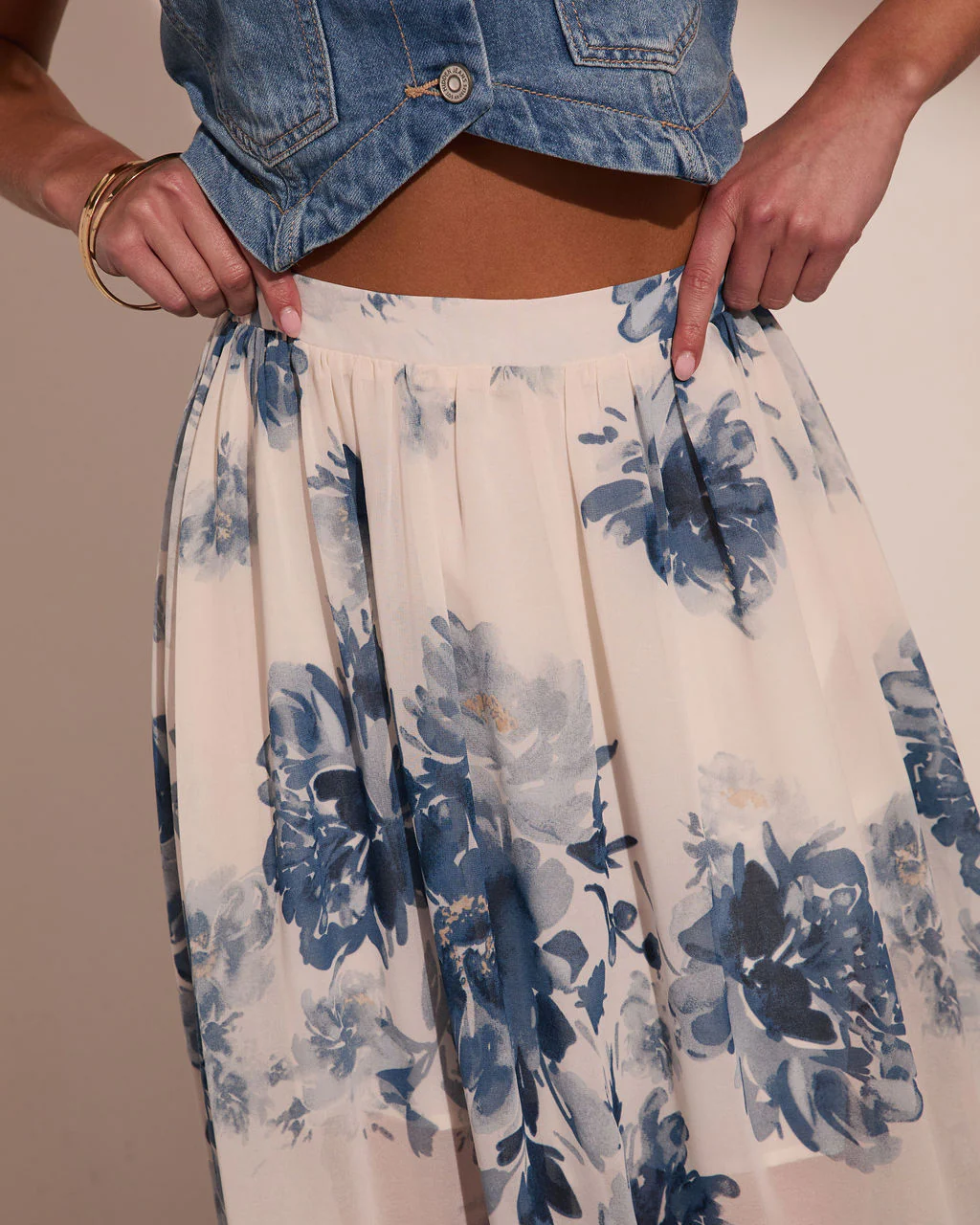 Wildflower Heirloom Floral Maxi Skirt - Image 6