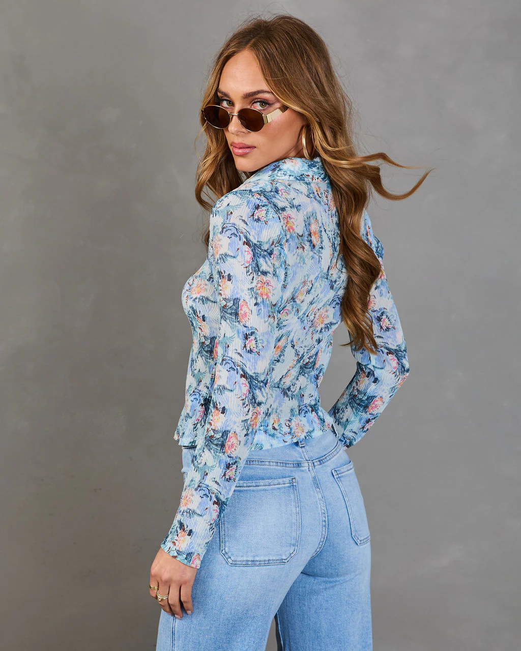 Wildflower Trail Floral Button Down Top - Image 4