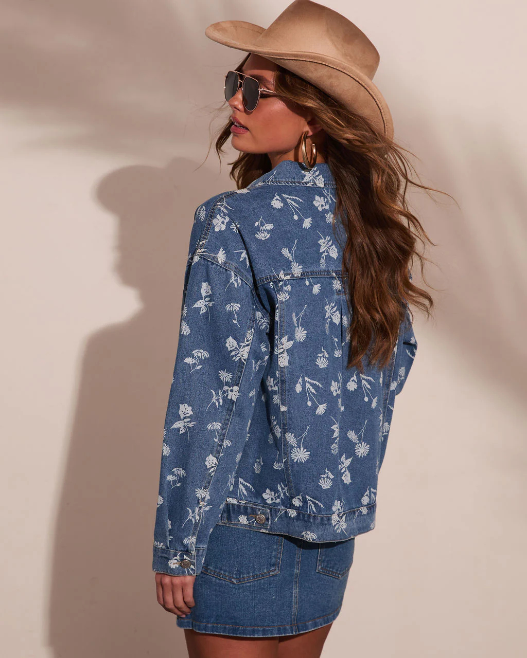 Wildflower Wrangler Floral Denim Jacket - Image 4
