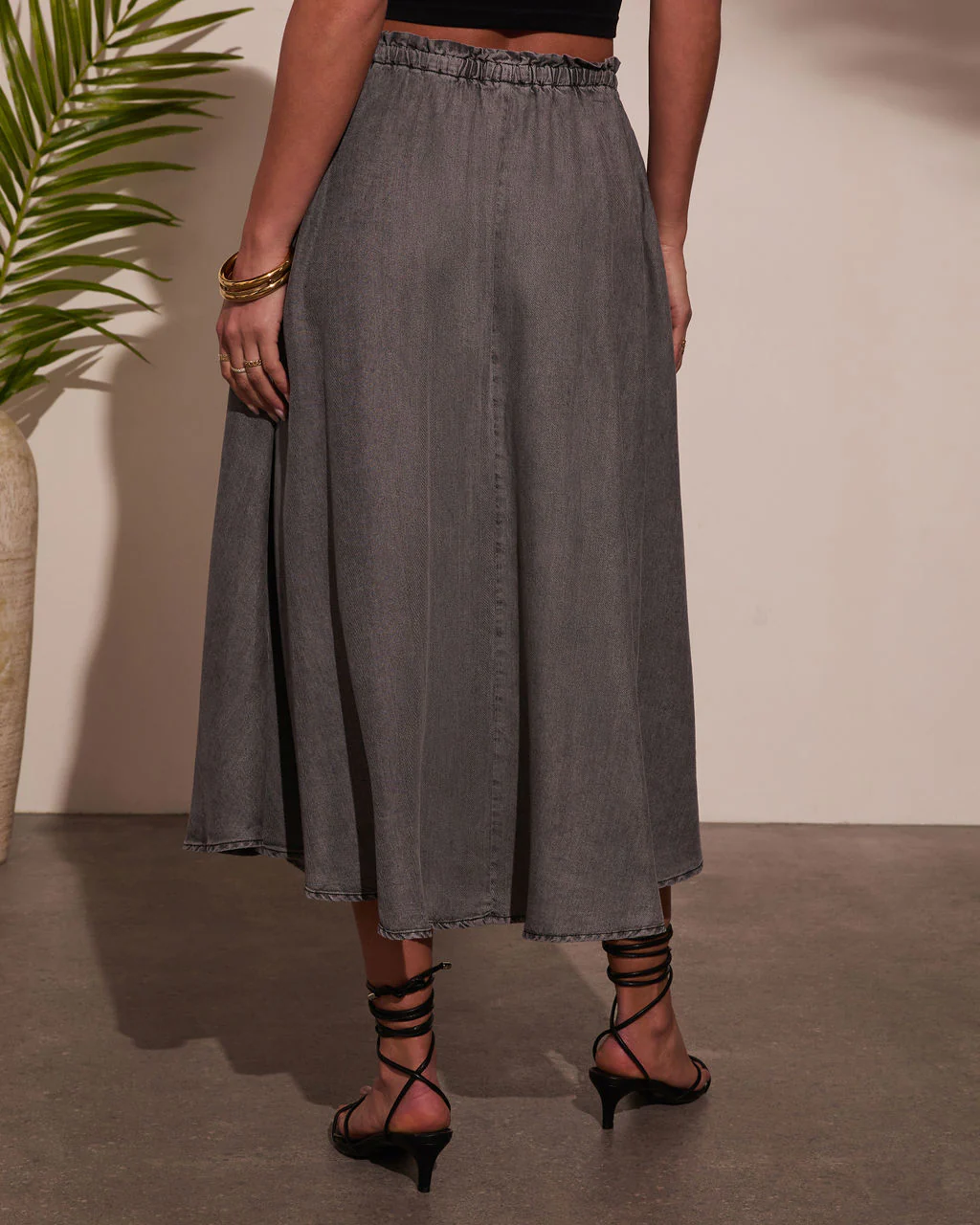 Willow Wander Waist Tie Midi Skirt - Image 3