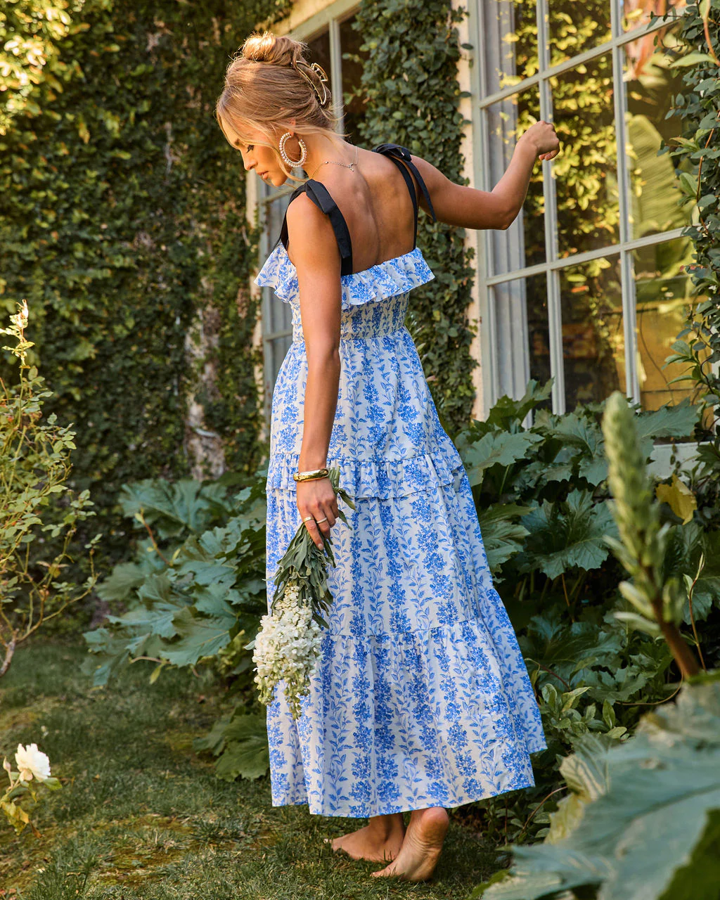 Willow Wisp Tiered Floral Maxi Dress - Image 4