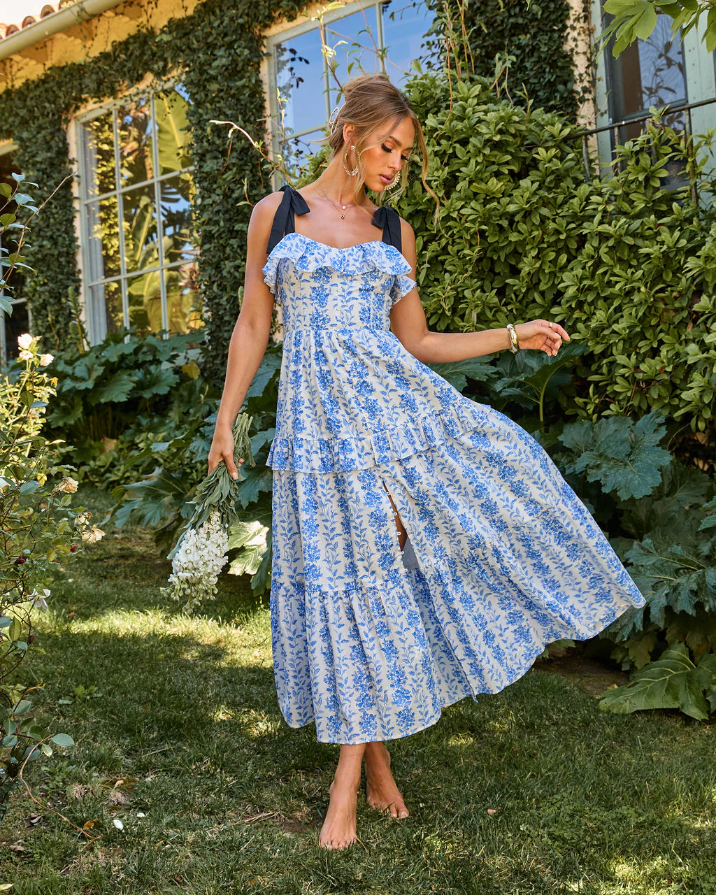Willow Wisp Tiered Floral Maxi Dress - Image 5