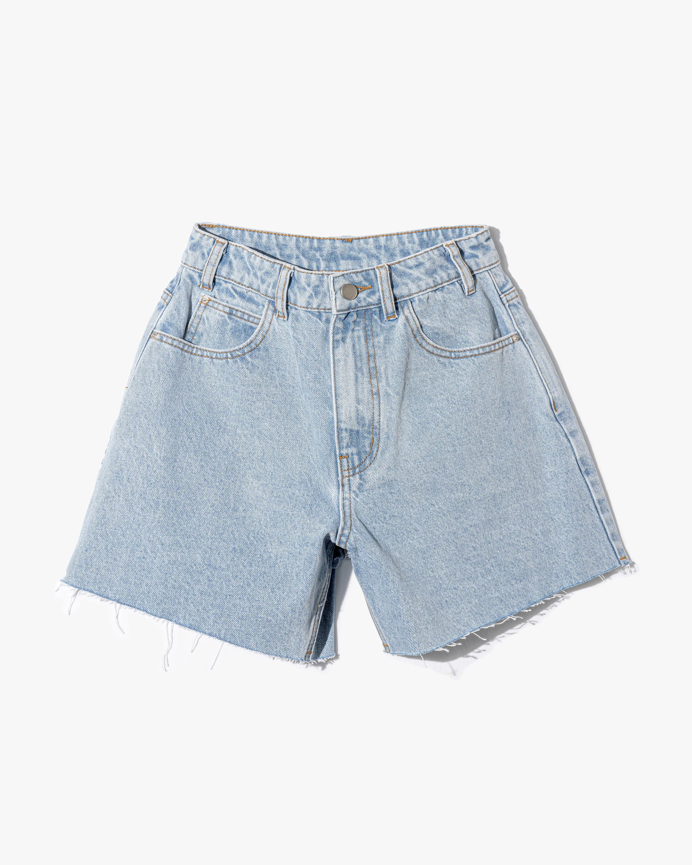 Winston High Waist Frayed Hem Shorts - Image 7