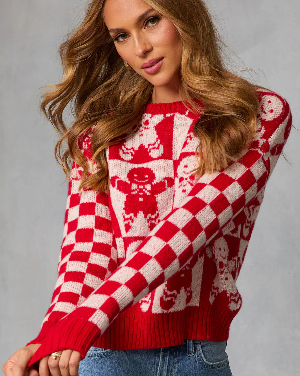 Winter Bakery Intarsia Knit Gingerbread Sweater - Image 6