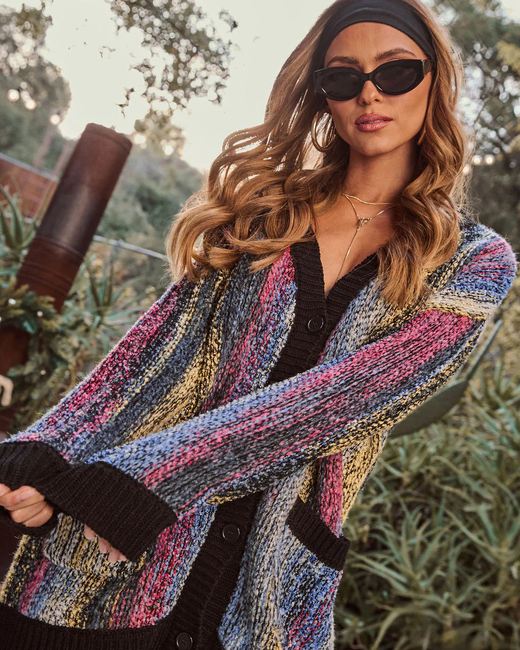 Winter Trinket Knit Multi Color Cardigan - Image 3
