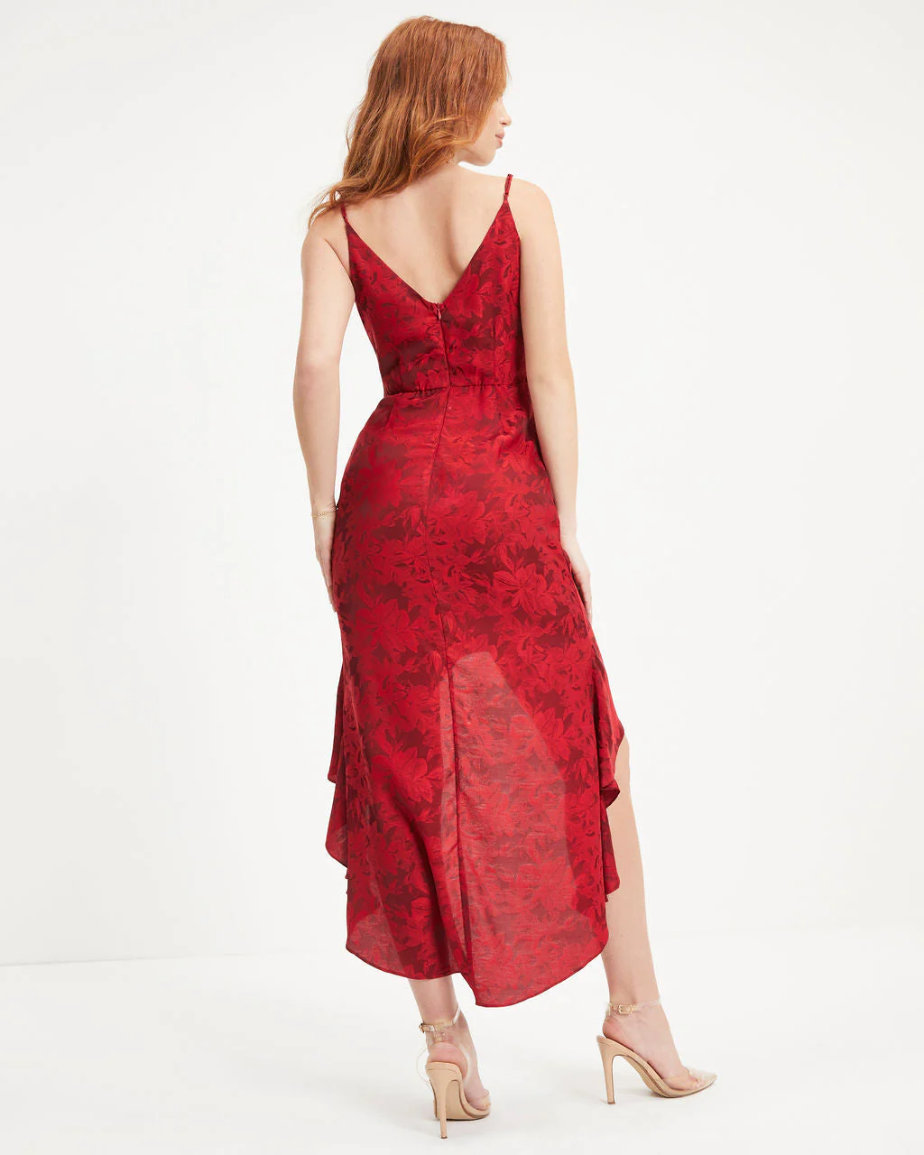 With You Floral Ruched Ruffle Maxi Dress - Image 4