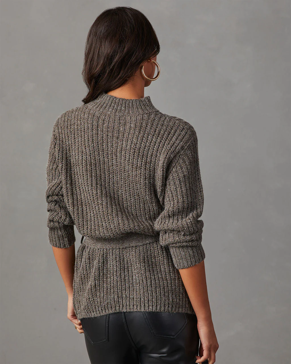 Wixson Belted Mock Neck Sweater - Image 14