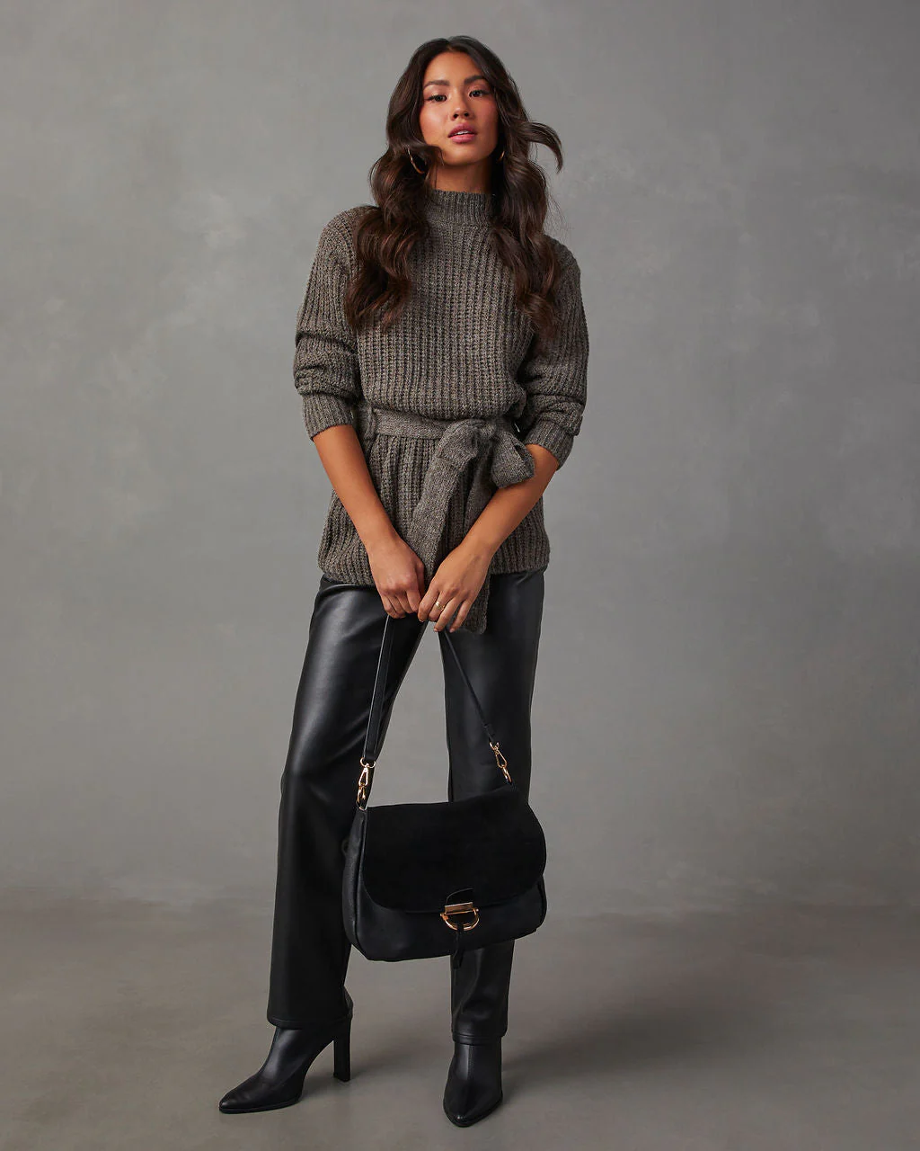 Wixson Belted Mock Neck Sweater - Image 15