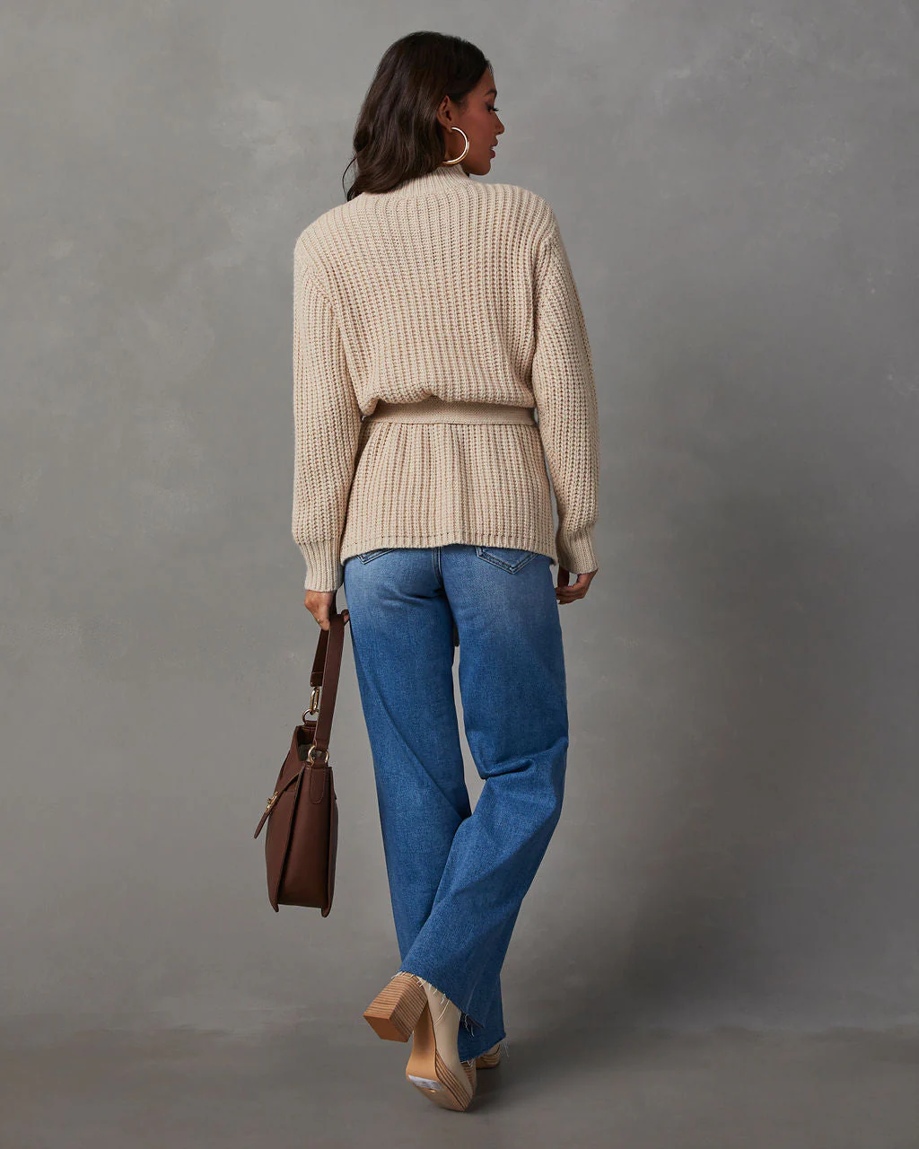 Wixson Belted Mock Neck Sweater - Image 5