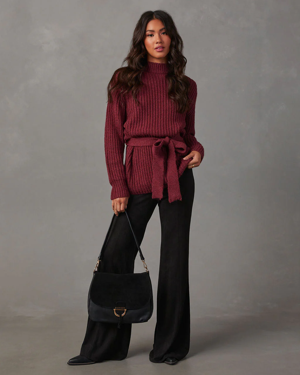 Wixson Belted Mock Neck Sweater - Image 7