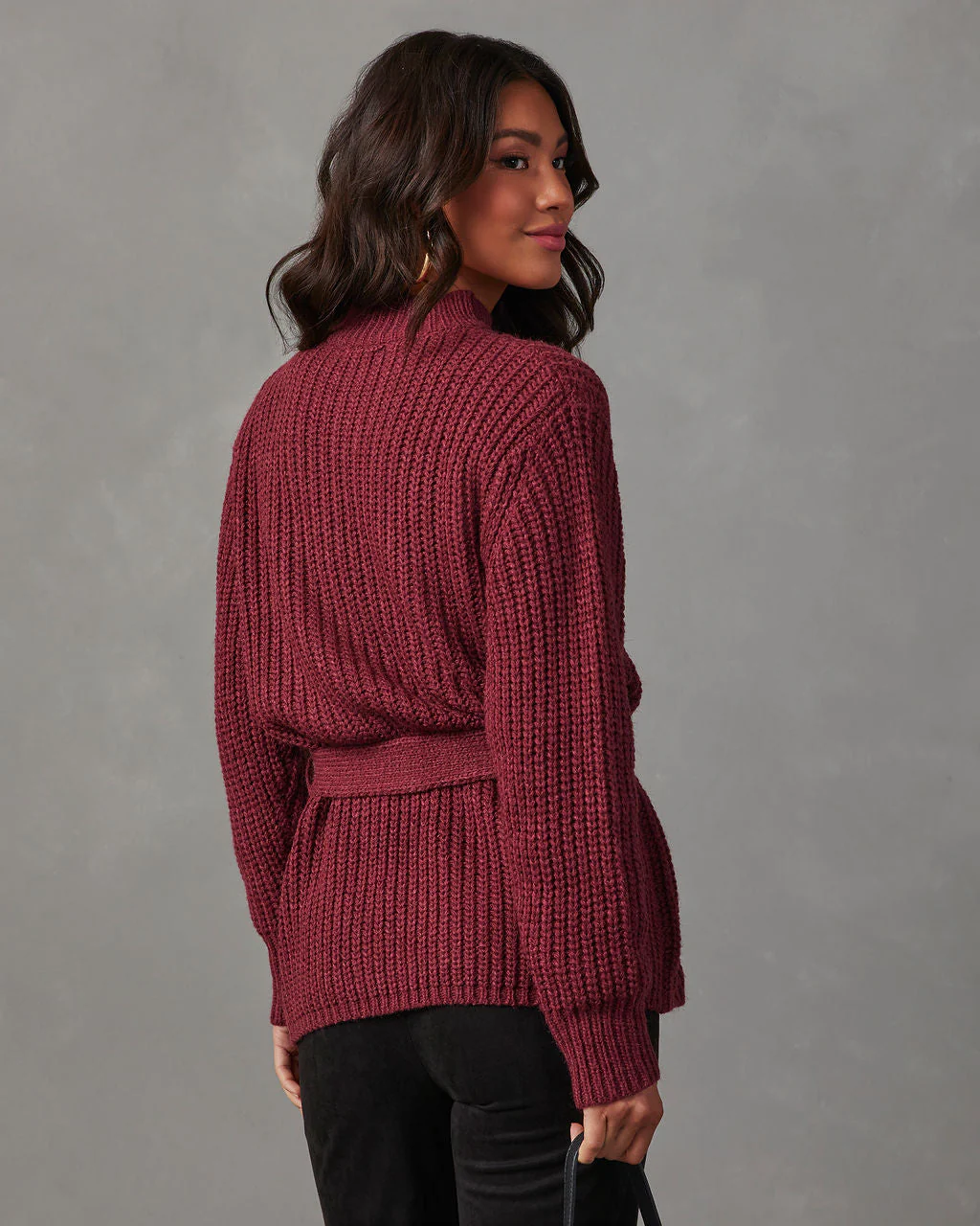 Wixson Belted Mock Neck Sweater - Image 9
