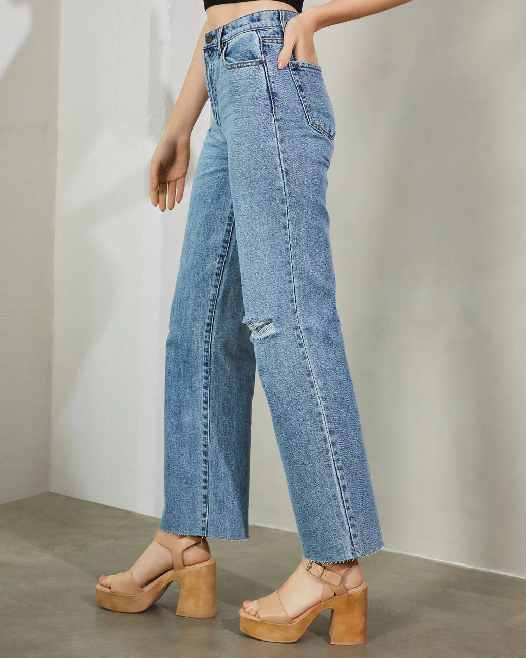 Woolridge High Rise Straight Leg Jeans - Image 5