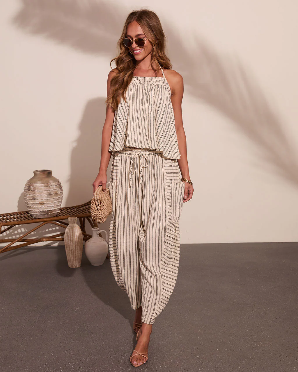 Yacht Day Striped Cotton Cami - Image 6