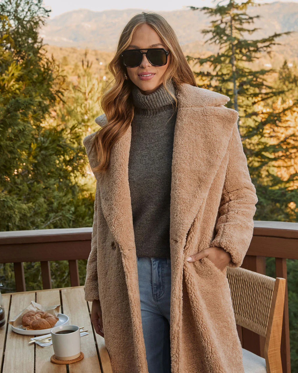 Yulissa Pocketed Teddy Coat - Image 2