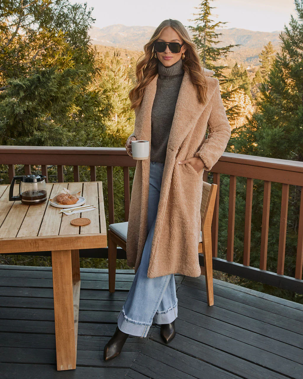 Yulissa Pocketed Teddy Coat - Image 3