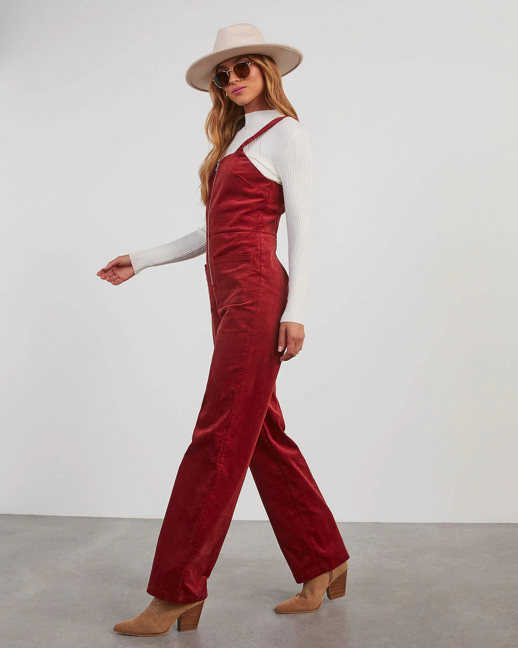 Zachary Corduroy Sleeveless Jumpsuit - Image 11