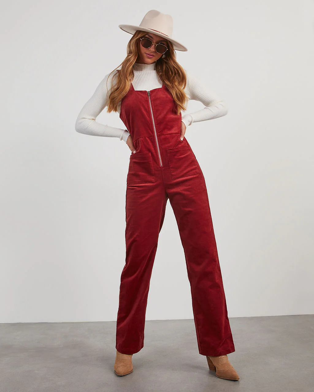 Zachary Corduroy Sleeveless Jumpsuit - Image 12