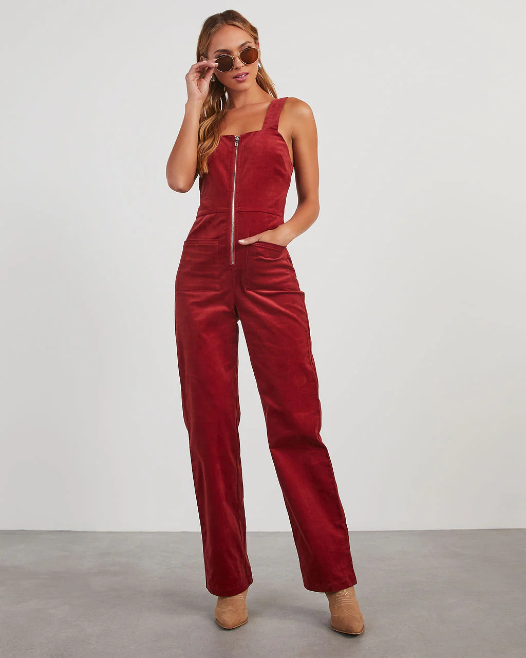 Zachary Corduroy Sleeveless Jumpsuit - Image 7